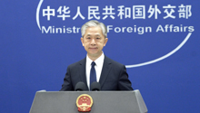  Ministry of Foreign Affairs: Any person or organization that stubbornly curbs and opposes China will be severely punished according to law